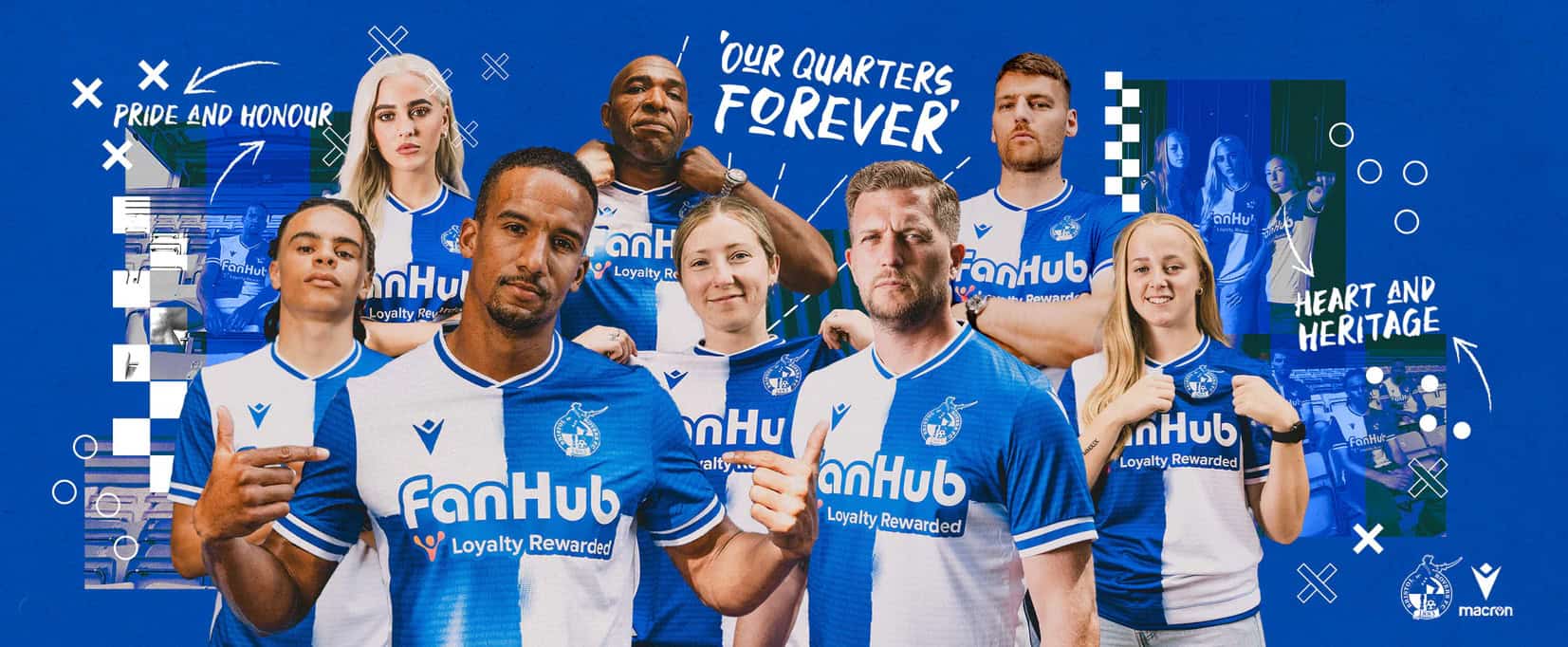 FanHub sponsorship on Bristol Rovers kit